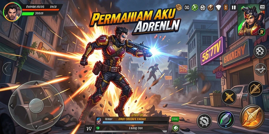Tangkapan layar aksi intens dari game 567TV.