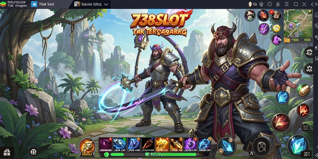 Screenshot dari gameplay epik dalam 738SLOT.