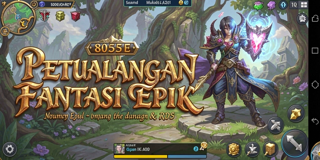 Tampilan gameplay RPG yang menarik dan immersive dari 8055.