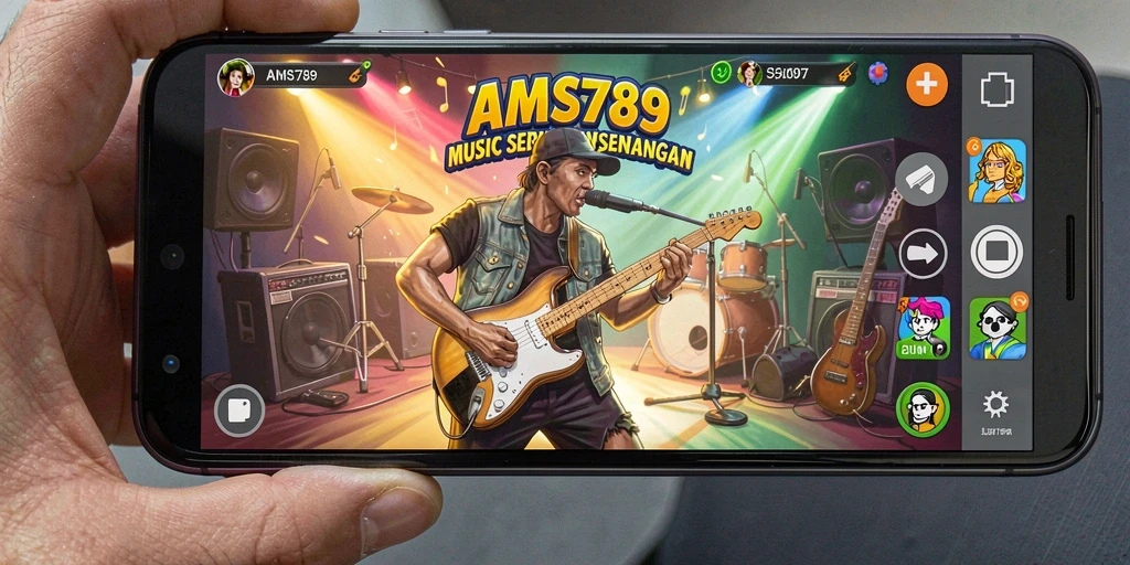 Gameplay seru AMS789 dengan berbagai lagu dan tantangan musik.