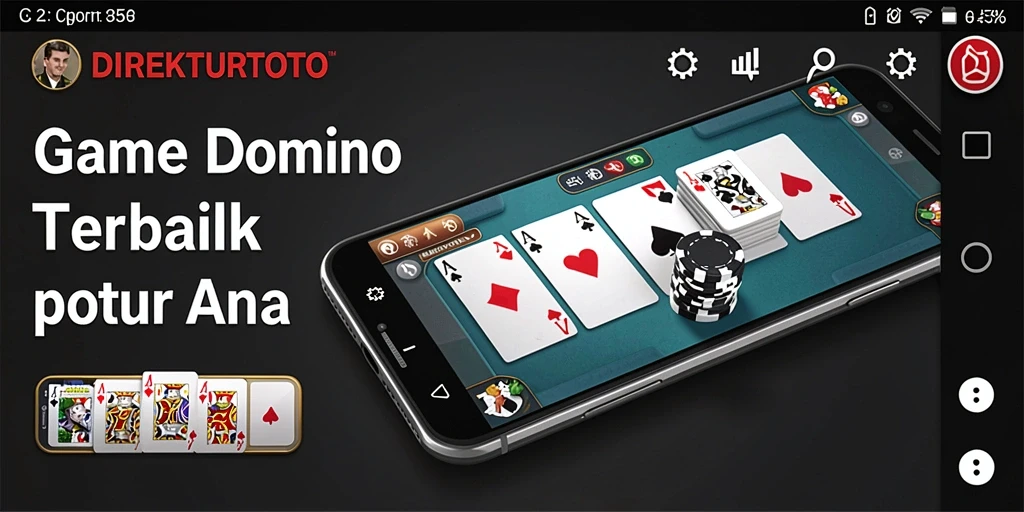 Tampilan gameplay yang menarik dari DIREKTURTOTO saat bermain Domino.