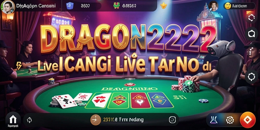 Tampilan menawan dari gameplay Live Casino di DRAGON222