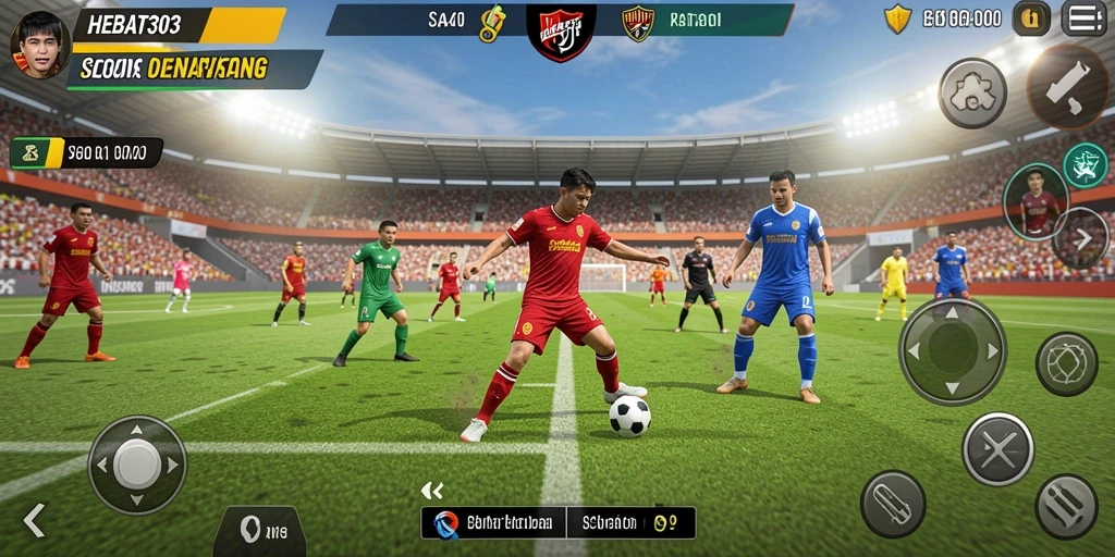 Tampilan gameplay HEBAT303 yang menarik dan kompetitif di lapangan sepak bola.