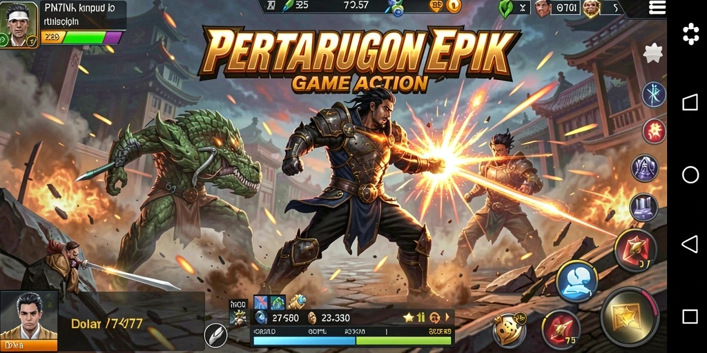 Screenshot IDN777 menampilkan aksi pertarungan yang intens dan seru.