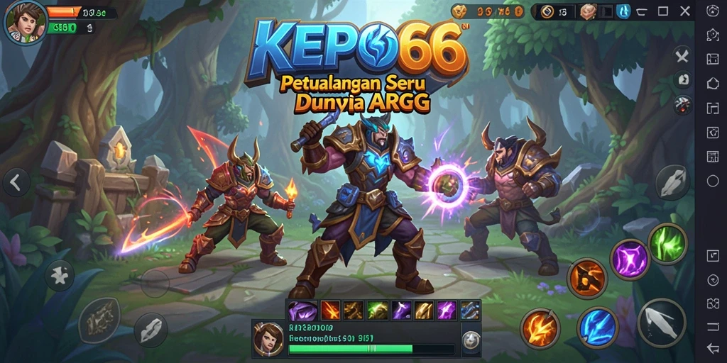 Screenshot menampilkan aksi seru di dalam game ARPG KEPO66.