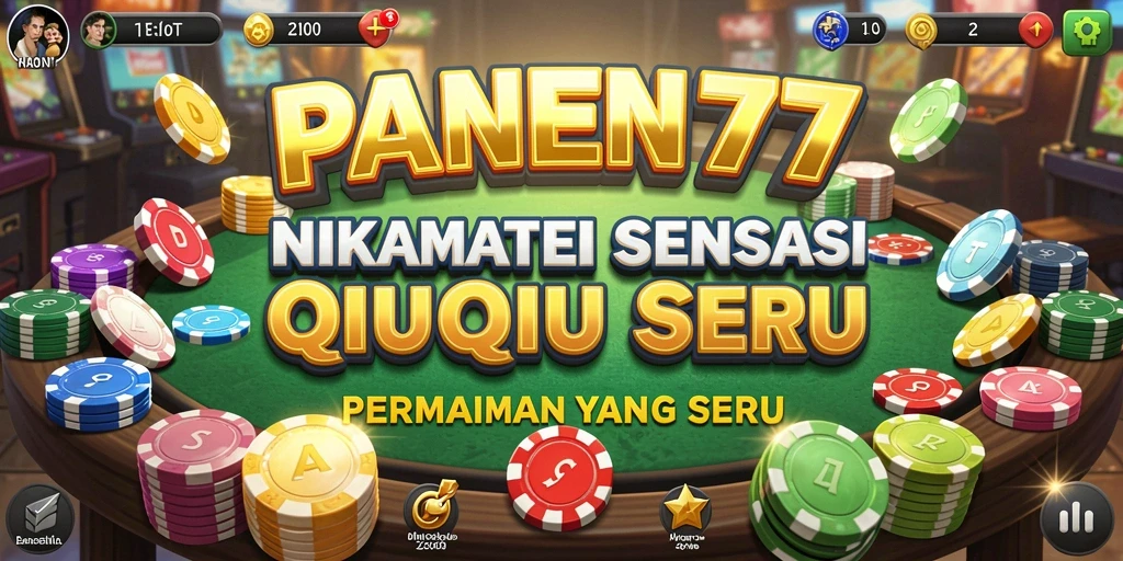Tampilan gameplay seru dalam permainan QiuQiu PANEN77.