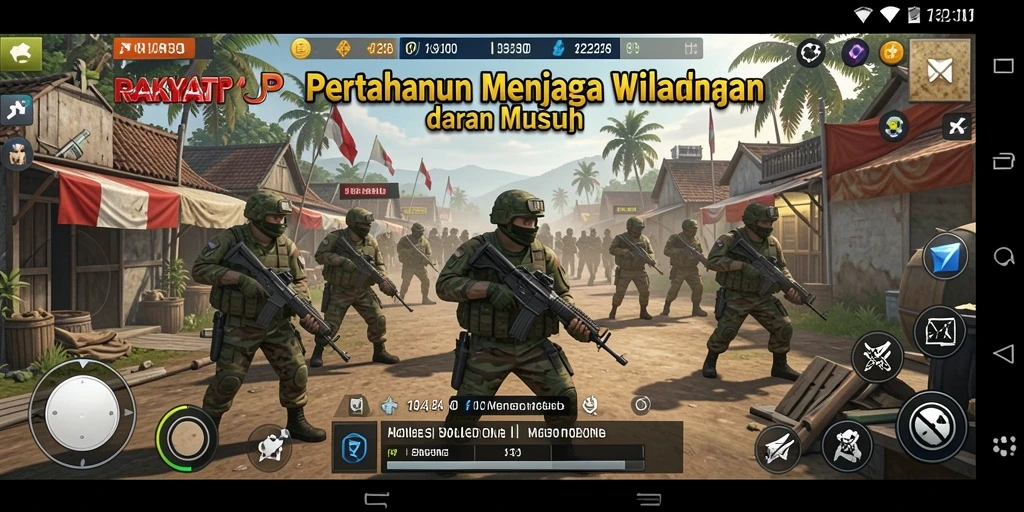 Screenshot menampilkan aksi pertahanan menakjubkan di RAKYATJP.