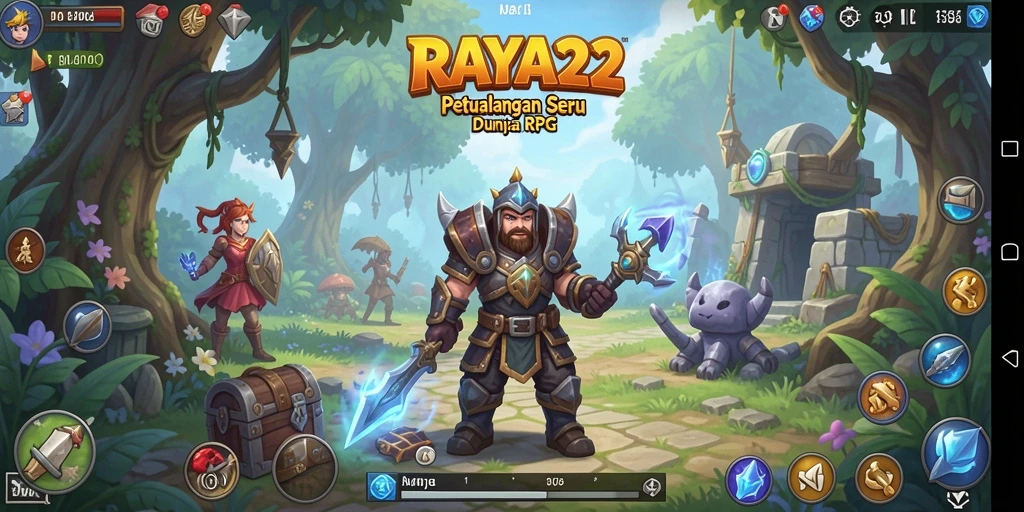 Gameplay RAYA22 yang menarik dengan aksi petualangan yang seru.