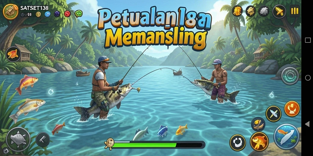 Gameplay menarik memancing ikan di SATSET138.
