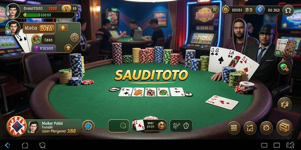 Tampilan gameplay menarik dari SAUDITOTO dengan negara Poker.
