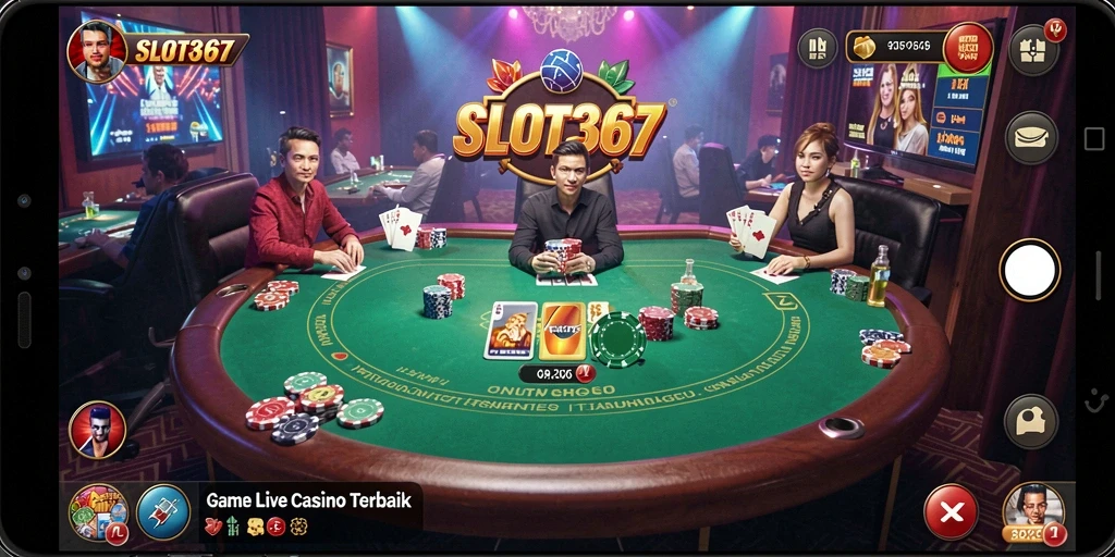 Tampilan gameplay SLOT367 yang memukau di lingkungan Live Casino.