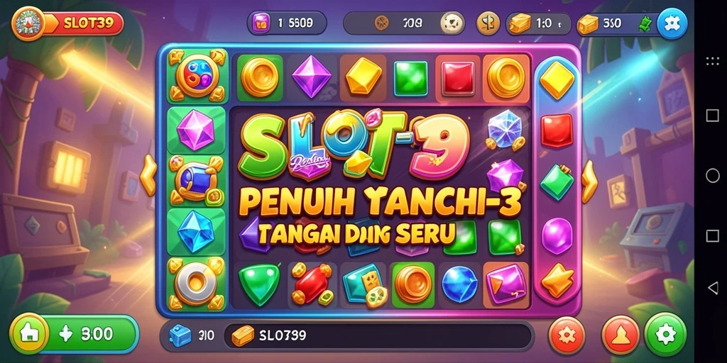 Tampilan screenshot SLOT39 menampilkan gameplay Match-3 yang menawan.