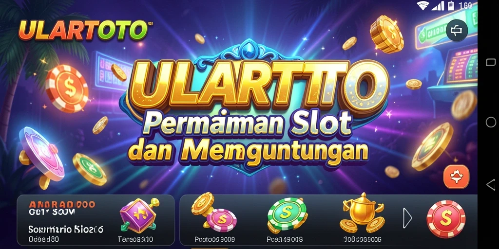 Tampilan gameplay ULARTOTO dengan grafis slot yang memukau.