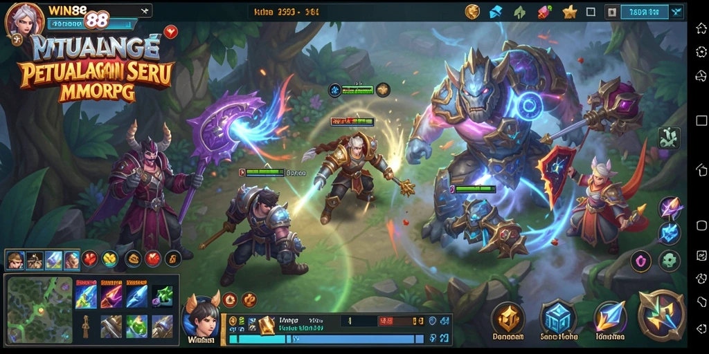 Tampilan gameplay menakjubkan dari WIN88 dalam dunia MMORPG.